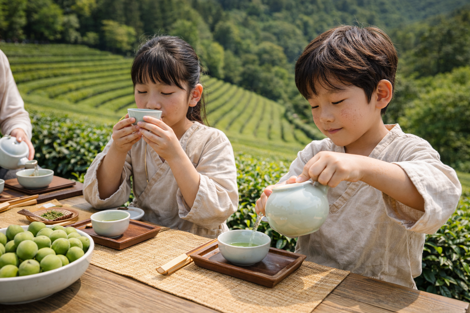 보성 안개차밭 수확 & 다도 체험