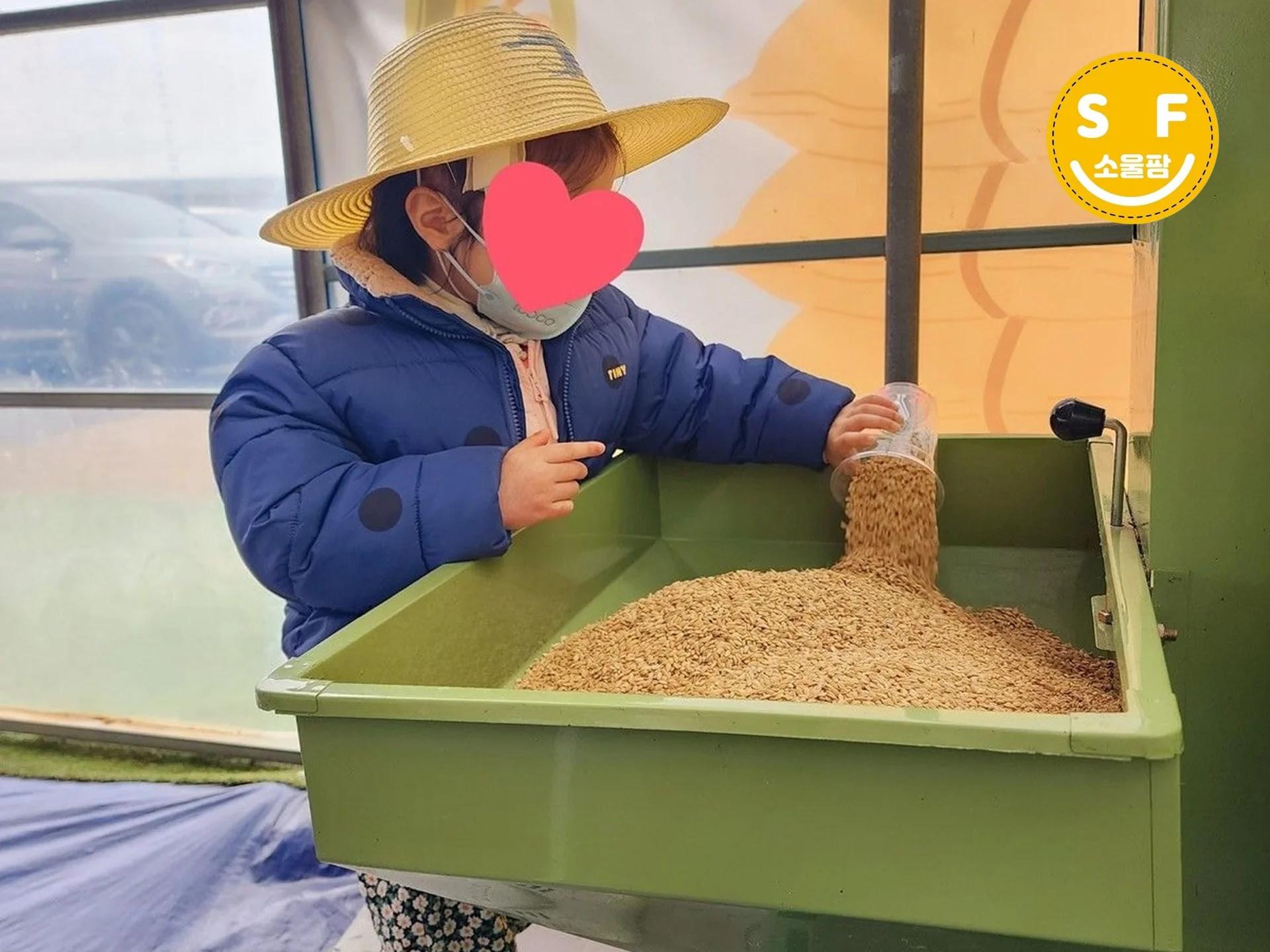 꼬마 농부의 일기,  벼도정 체험